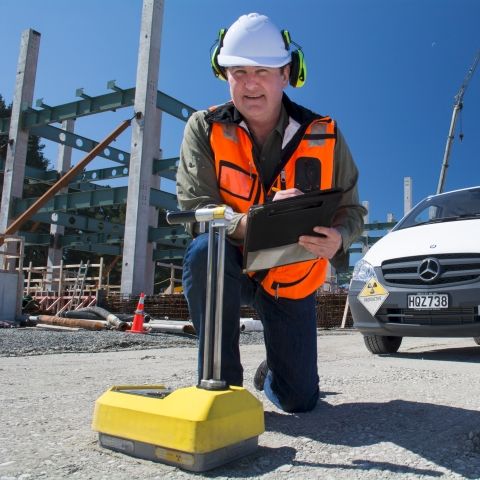 concrete pad density testing